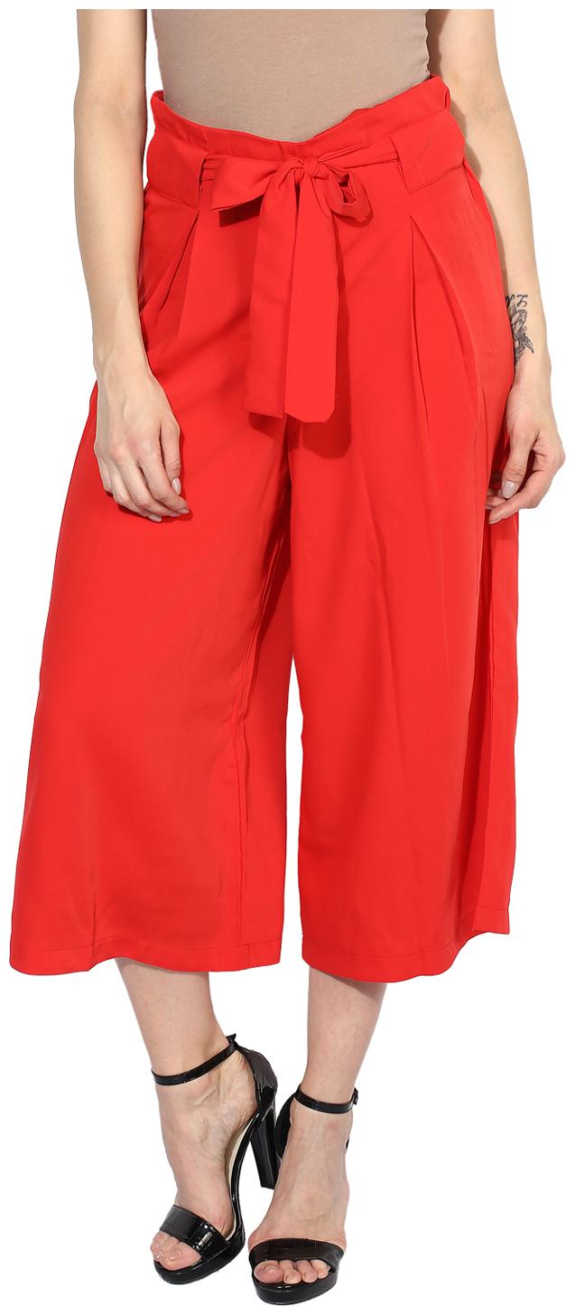 

Soie Women Red Flared fit Regular pants