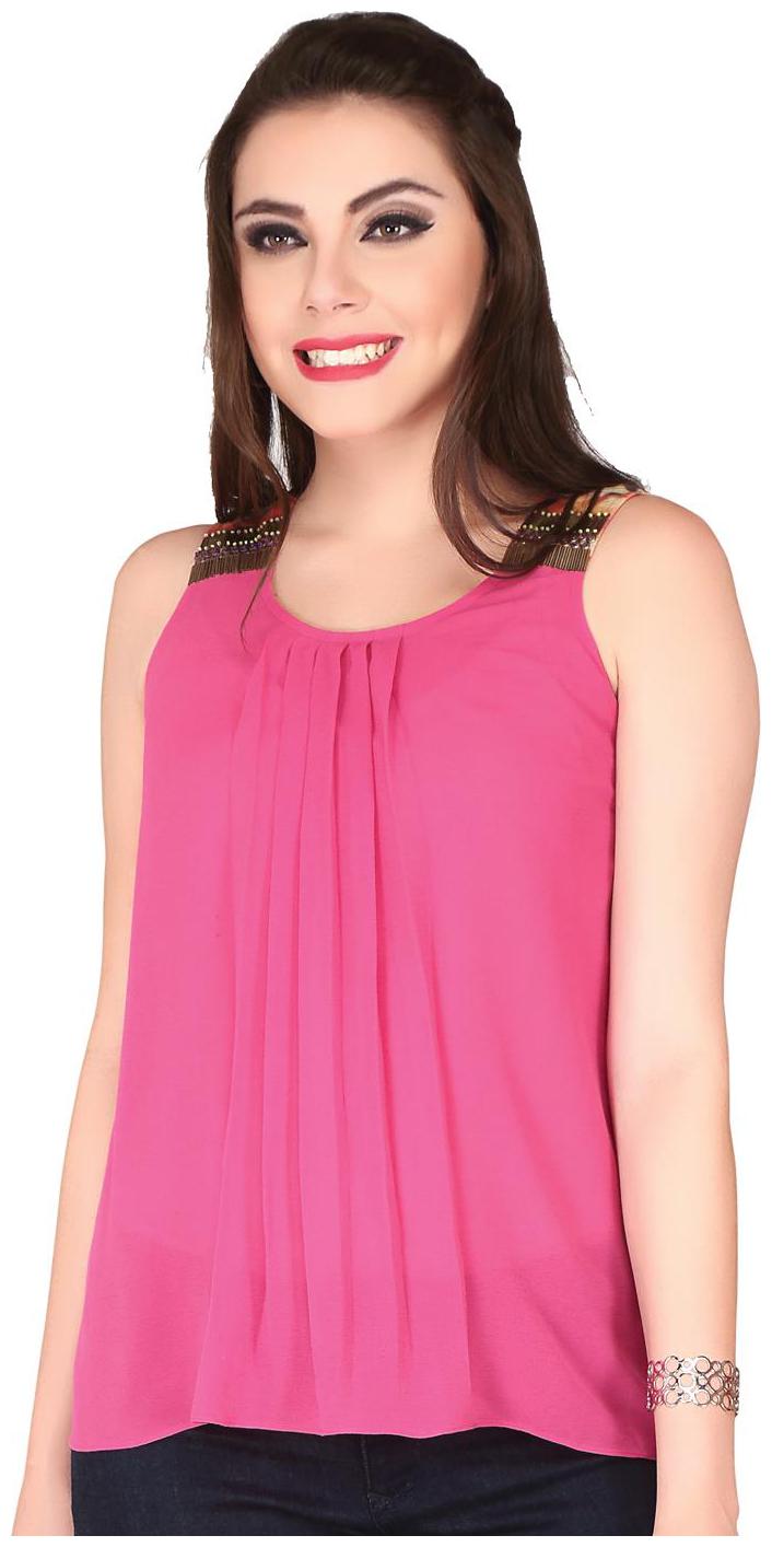

SOIE embellished top with galaxy print