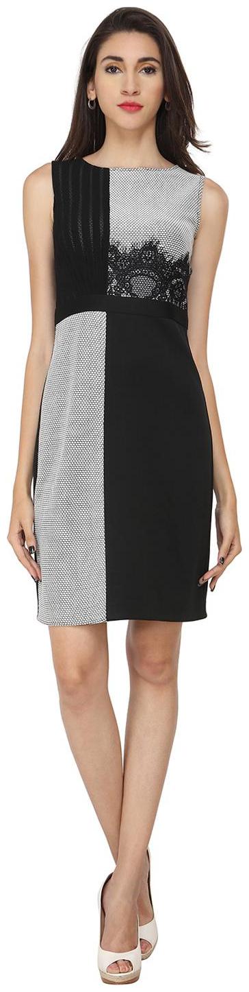 

SOIE EMBROIDERED SLIM FIT STRAIGHT EVENING DRESS