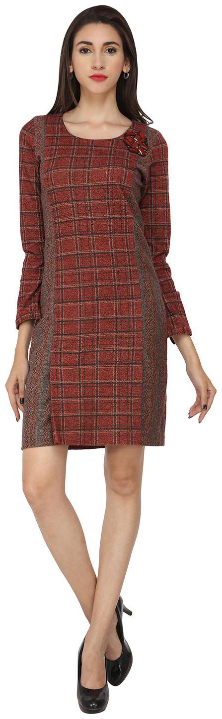 

SOIE EMBROIDERED SLIM FIT STRAIGHT EVENING DRESS