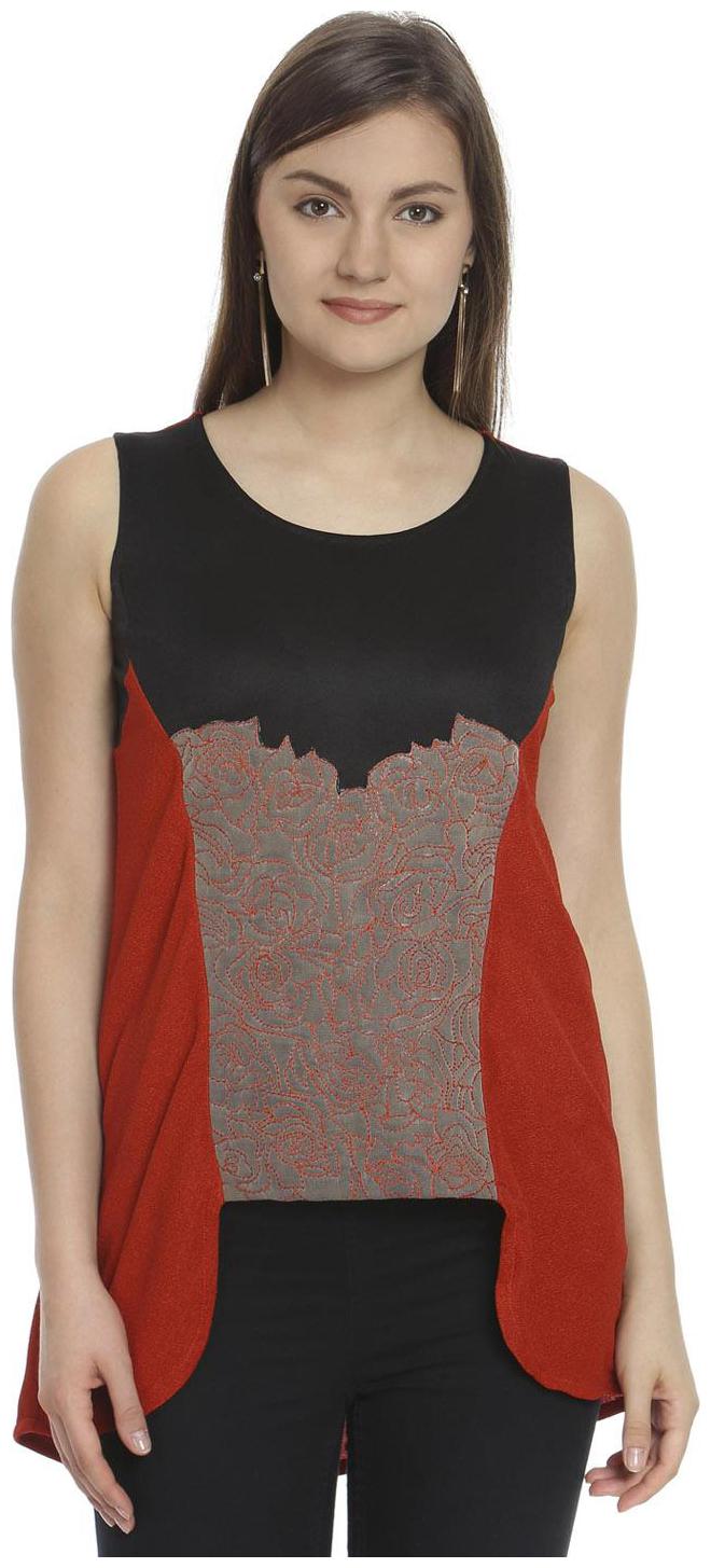 

SOIE EMBROIDERED REGULAR FIT PARTY TOP