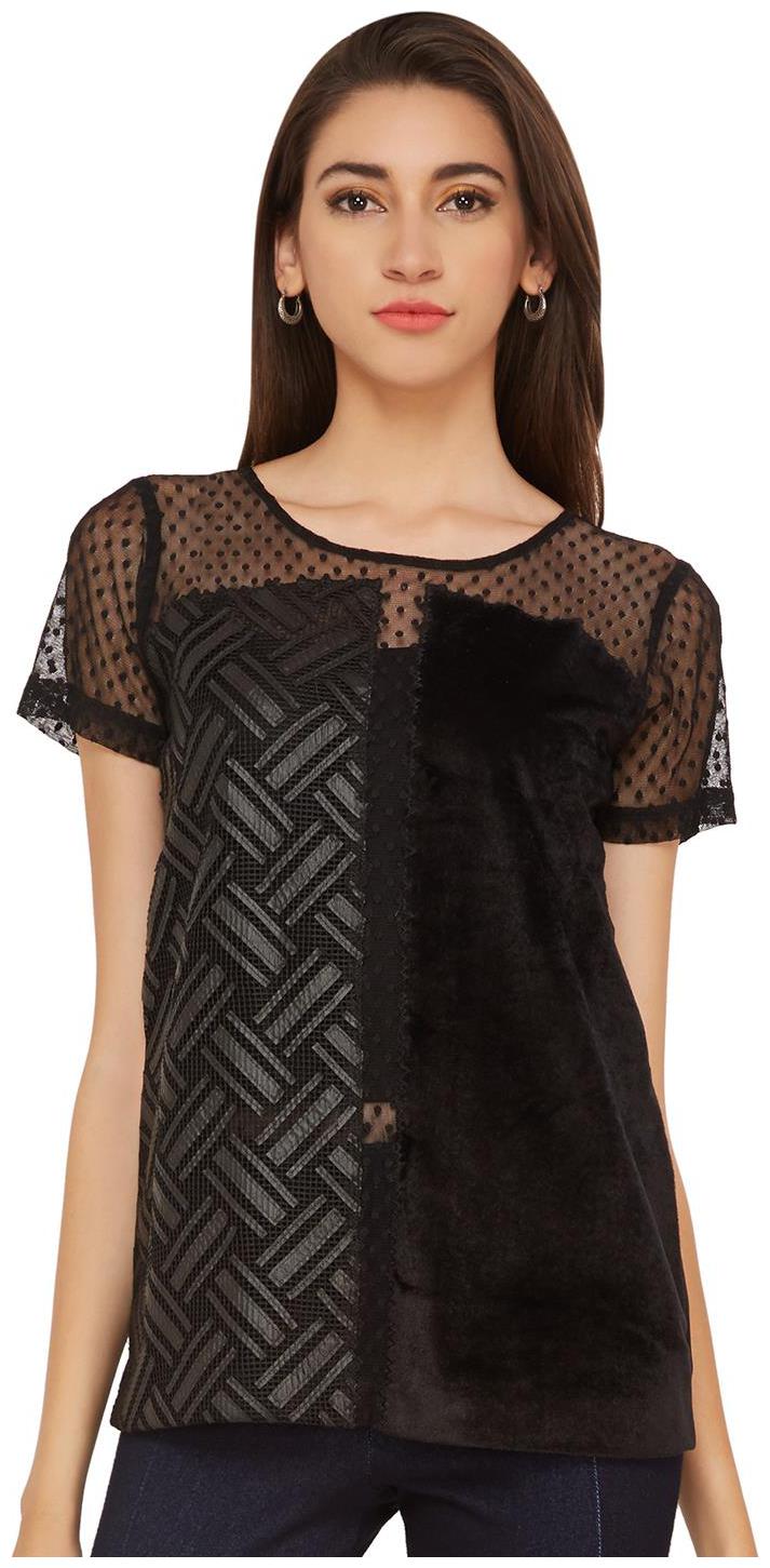 

SOIE EMBROIDERED REGULAR FIT PARTY TOP