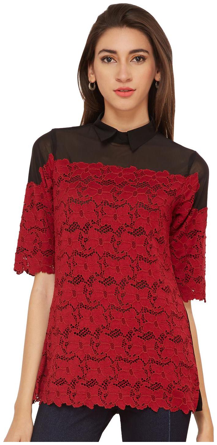 

SOIE EMBROIDERED PARTY TOP