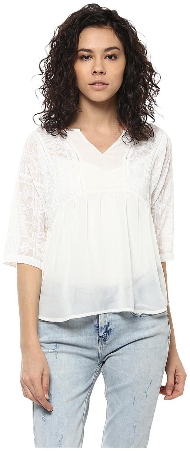 

Soie Embroidered Bodice Top