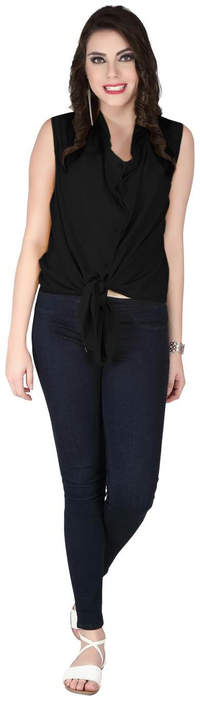 

SOIE front knot top