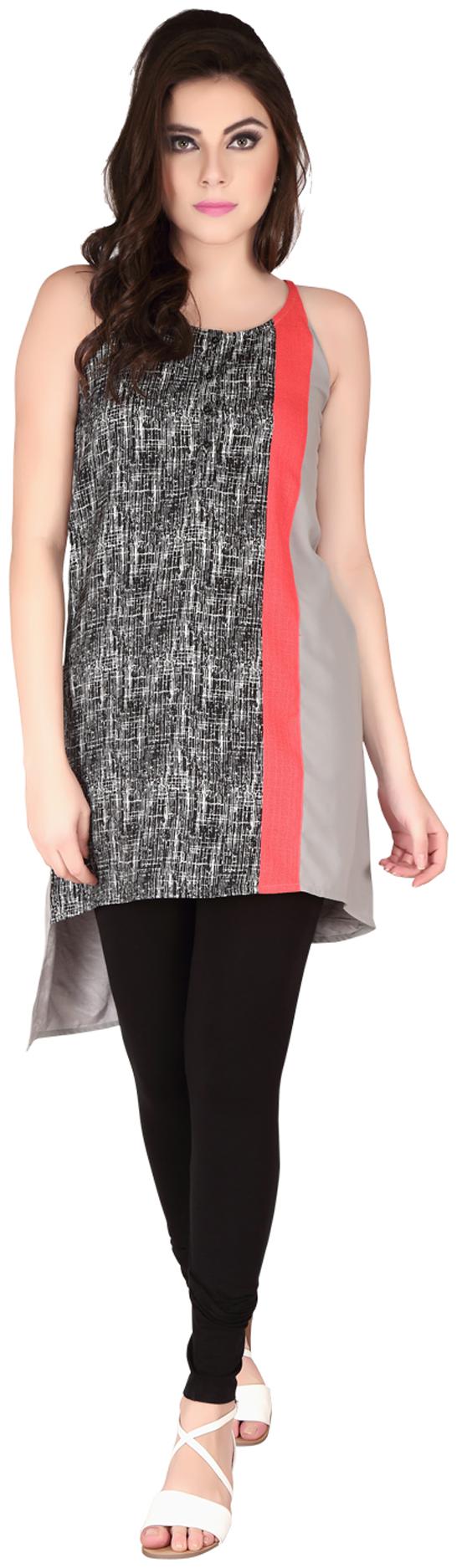 

SOIE Grey Georgette Top