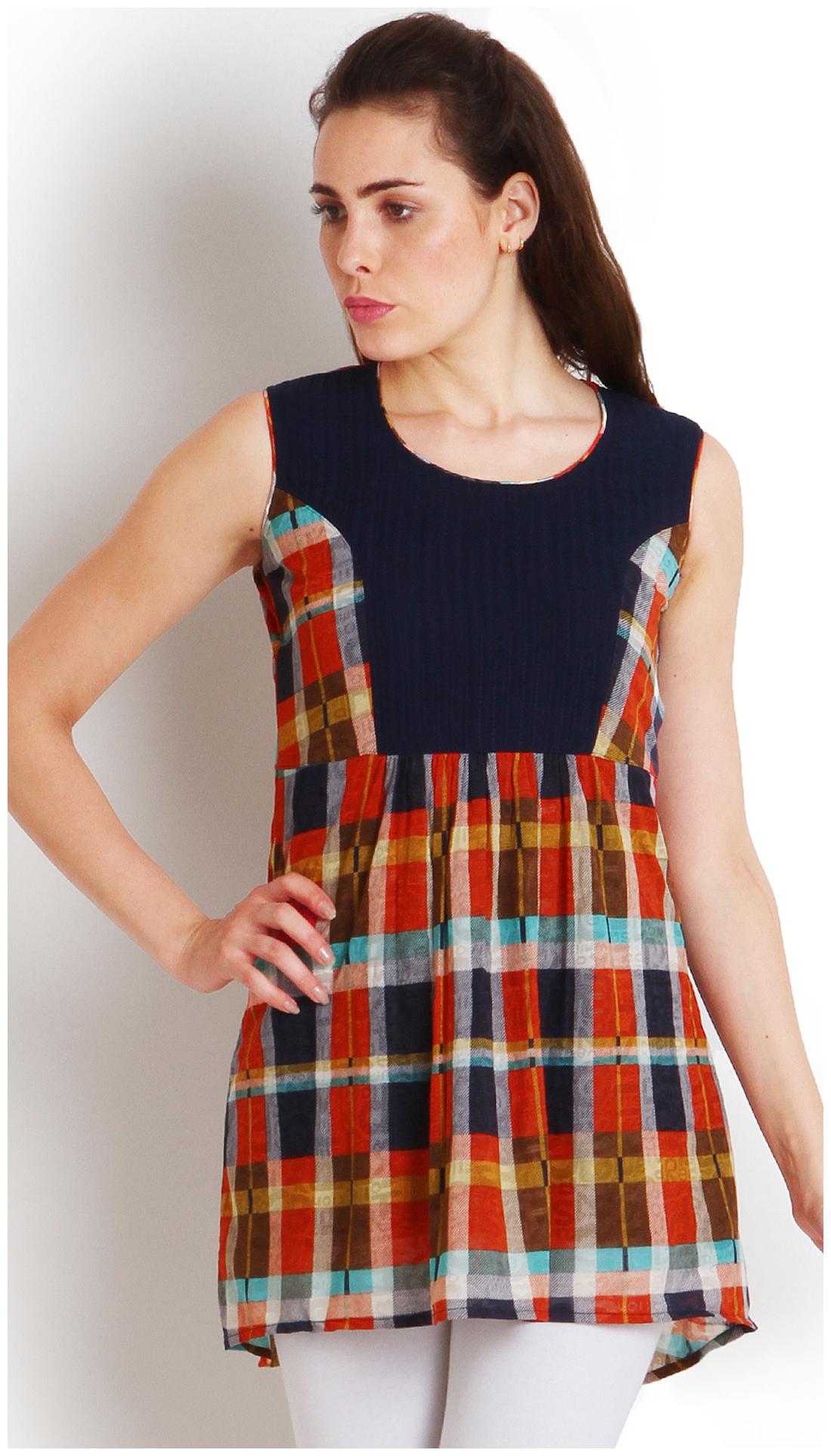 

Soie Women Checked Regular top - Multi