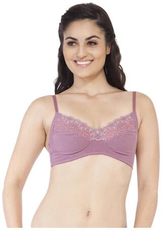 Soie Grape Cotton / Lycra Bralette Bra