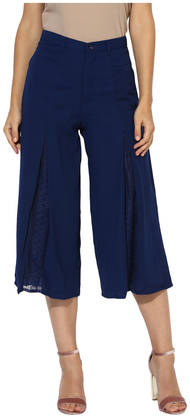 

Soie Women Blue Flared fit Regular pants