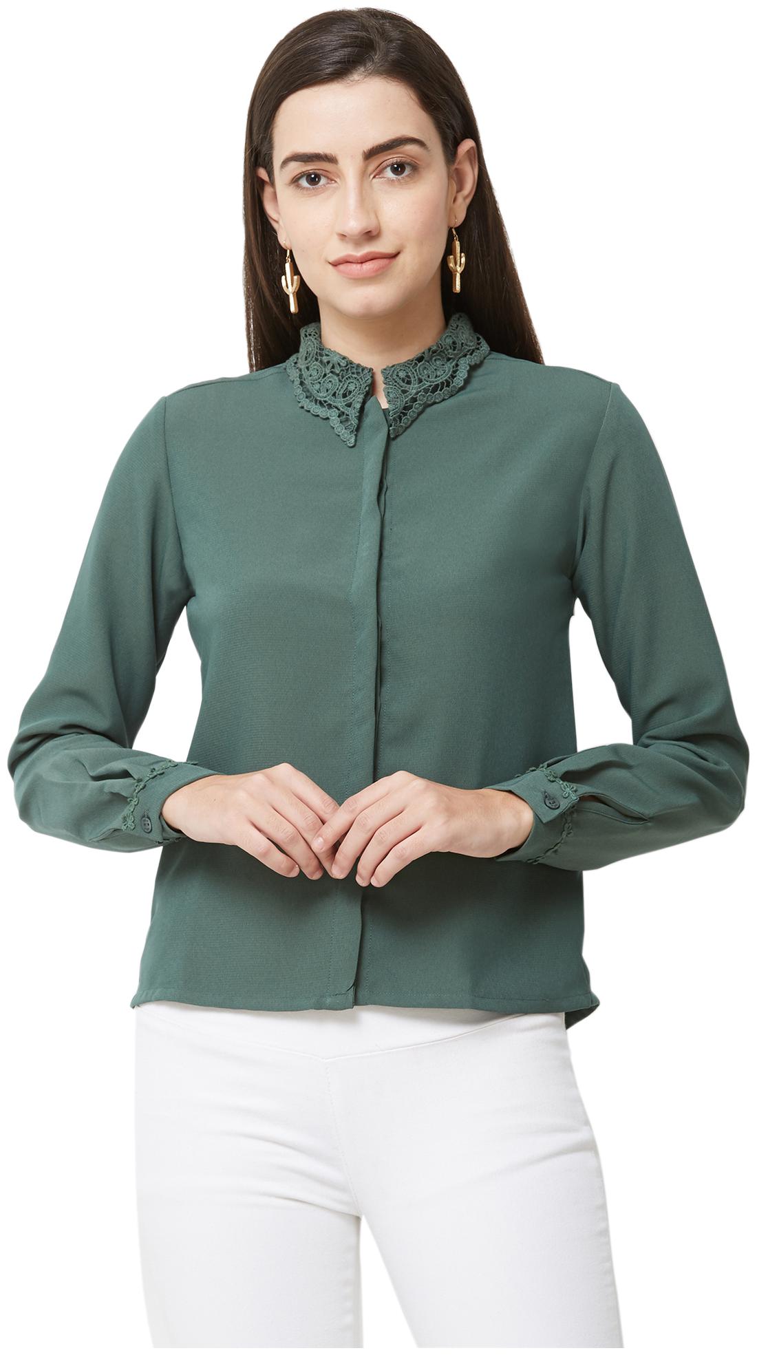 

Soie Women Solid Shirt style - Green