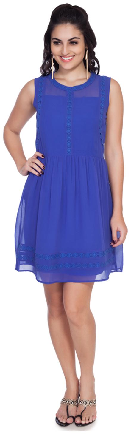 

Soie Purple Viscose Dress