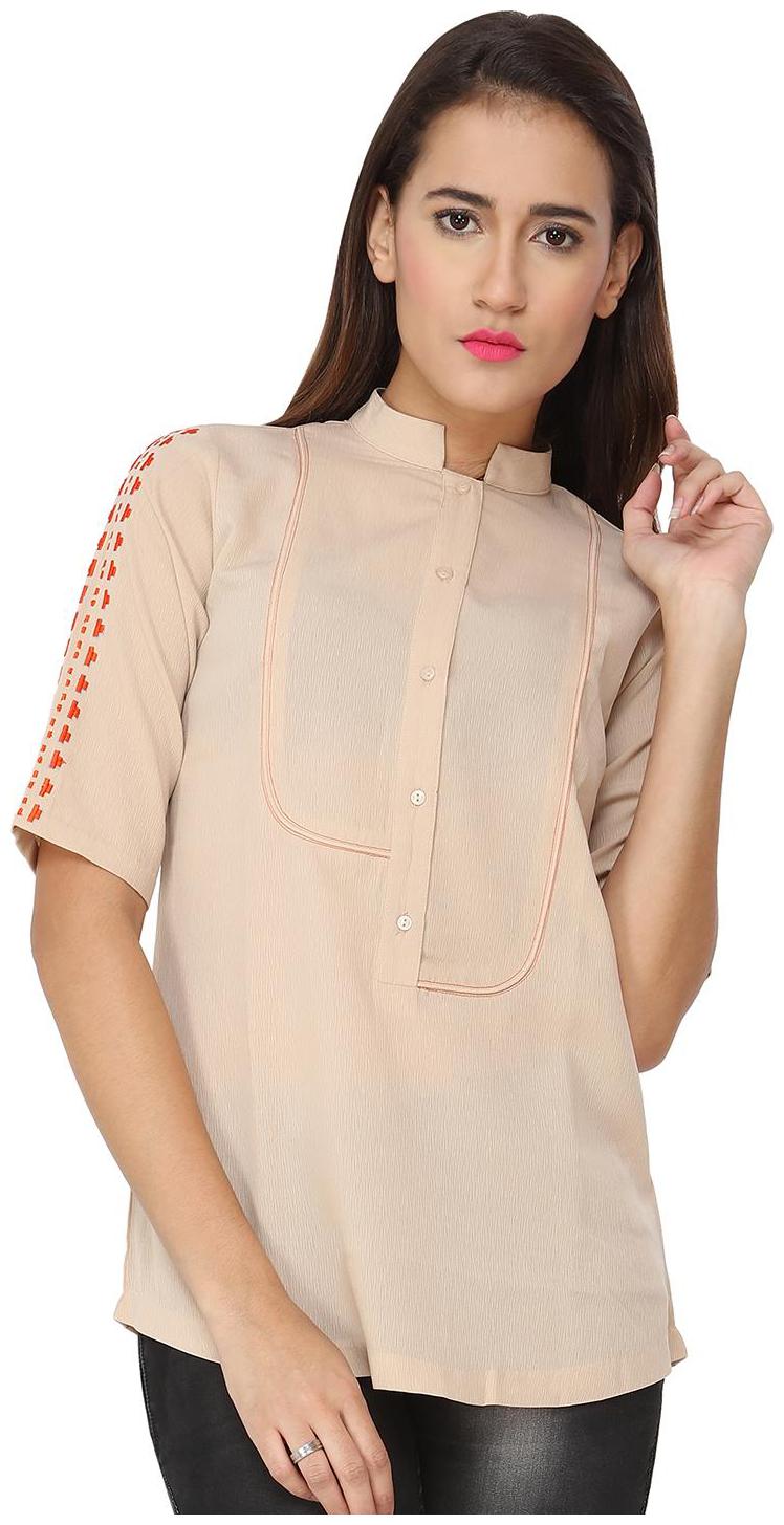 

SOIE SOLID CASUAL TOP