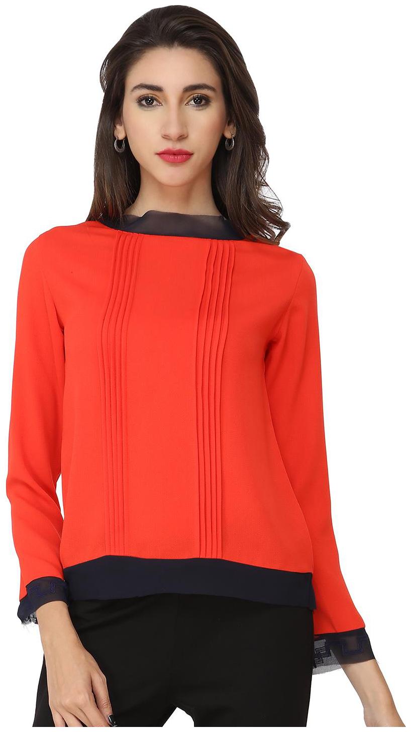 

SOIE SOLID CASUAL TOP