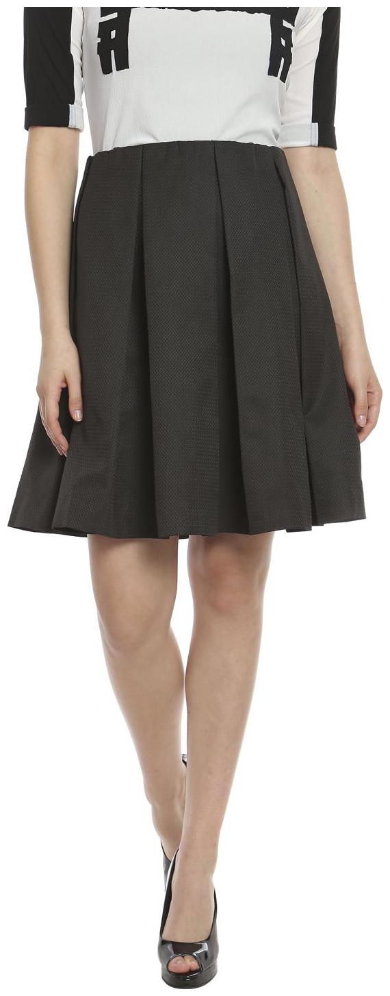 

SOIE SOLID PLEATED FLARED SKIRT