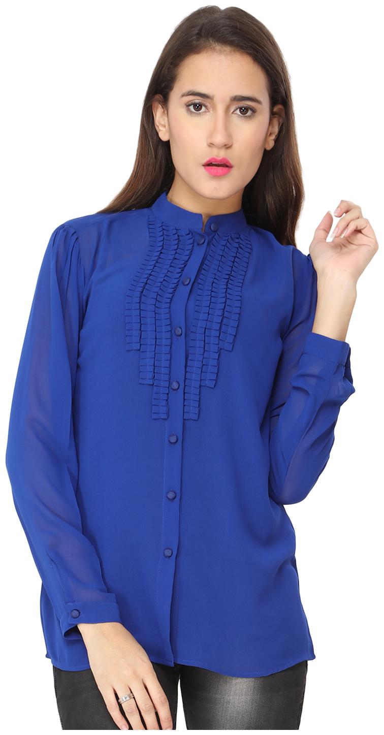 

Soie Solid Regular Fit Casual Top