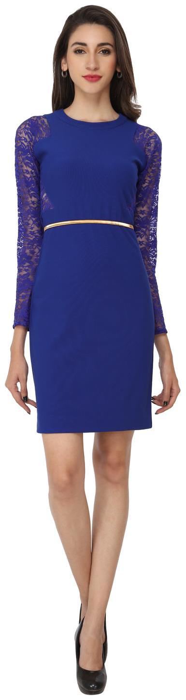 

SOIE Solid Straight Slim Fit Regular Dress