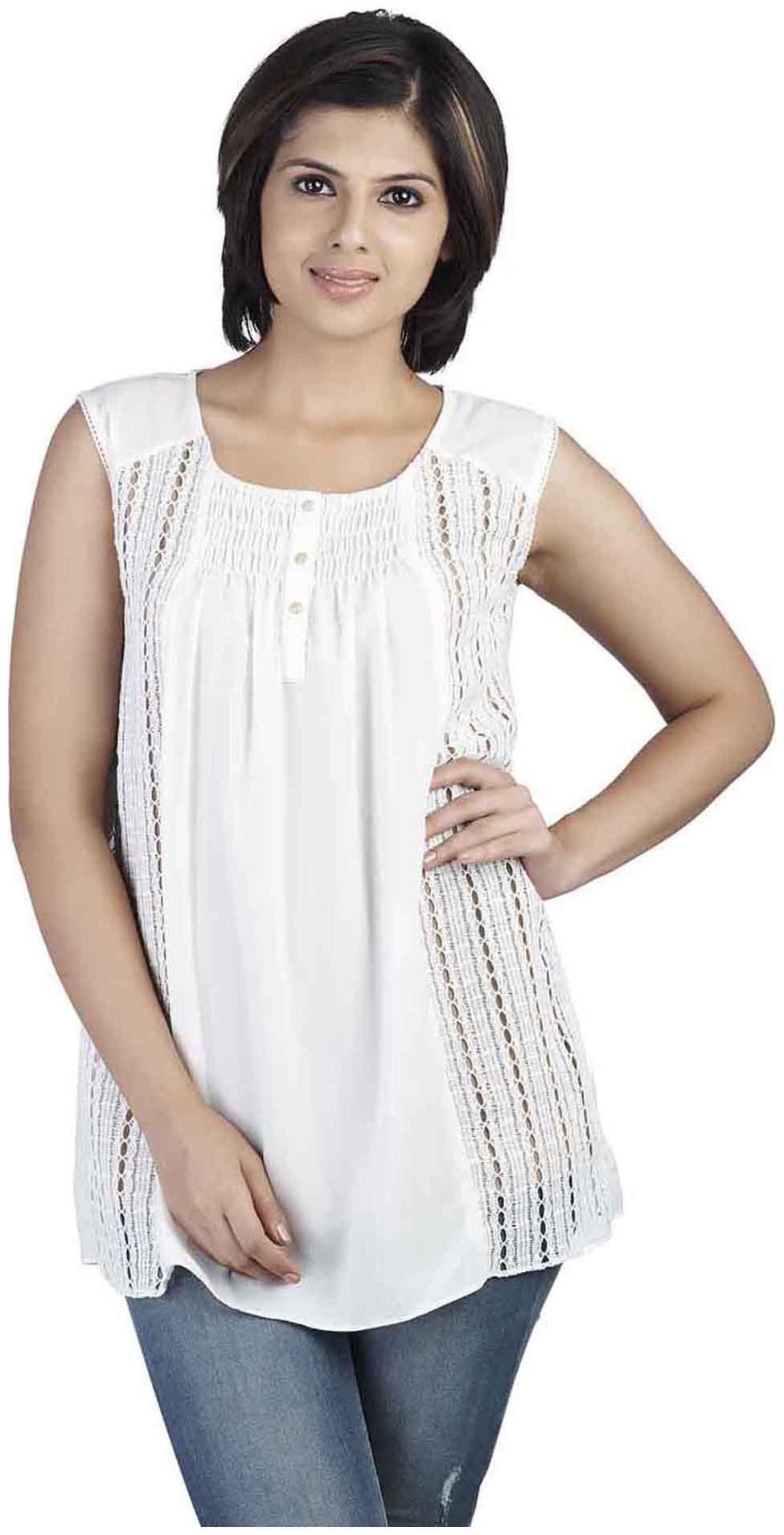 

Soie Women Polka dots Regular top - White