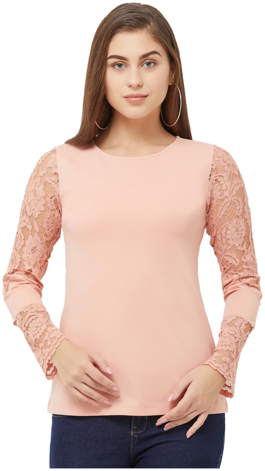 

Soie Women Solid Regular top - Beige
