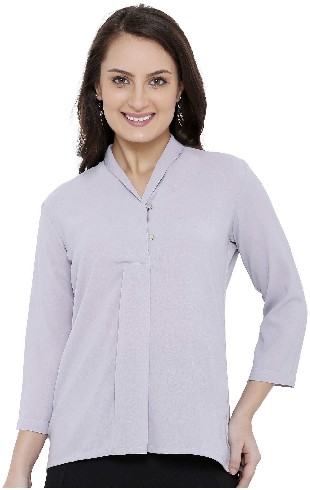 

Soie Women Solid Regular top - Blue