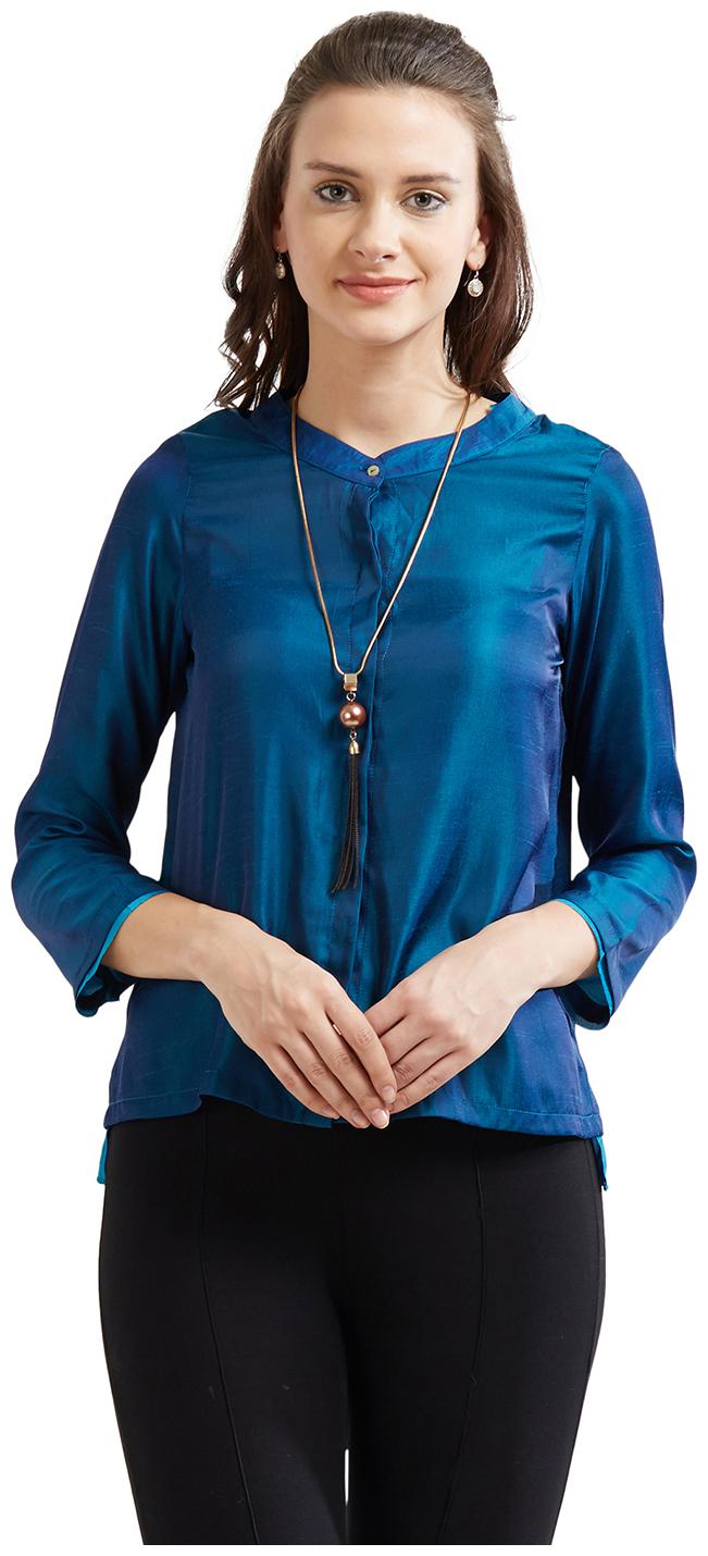 

Soie Women s Solid High NeckTop