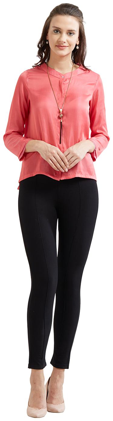 

Soie Women s Solid High NeckTop