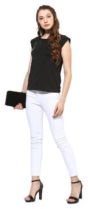 

Soie Women Solid A-line top - Grey