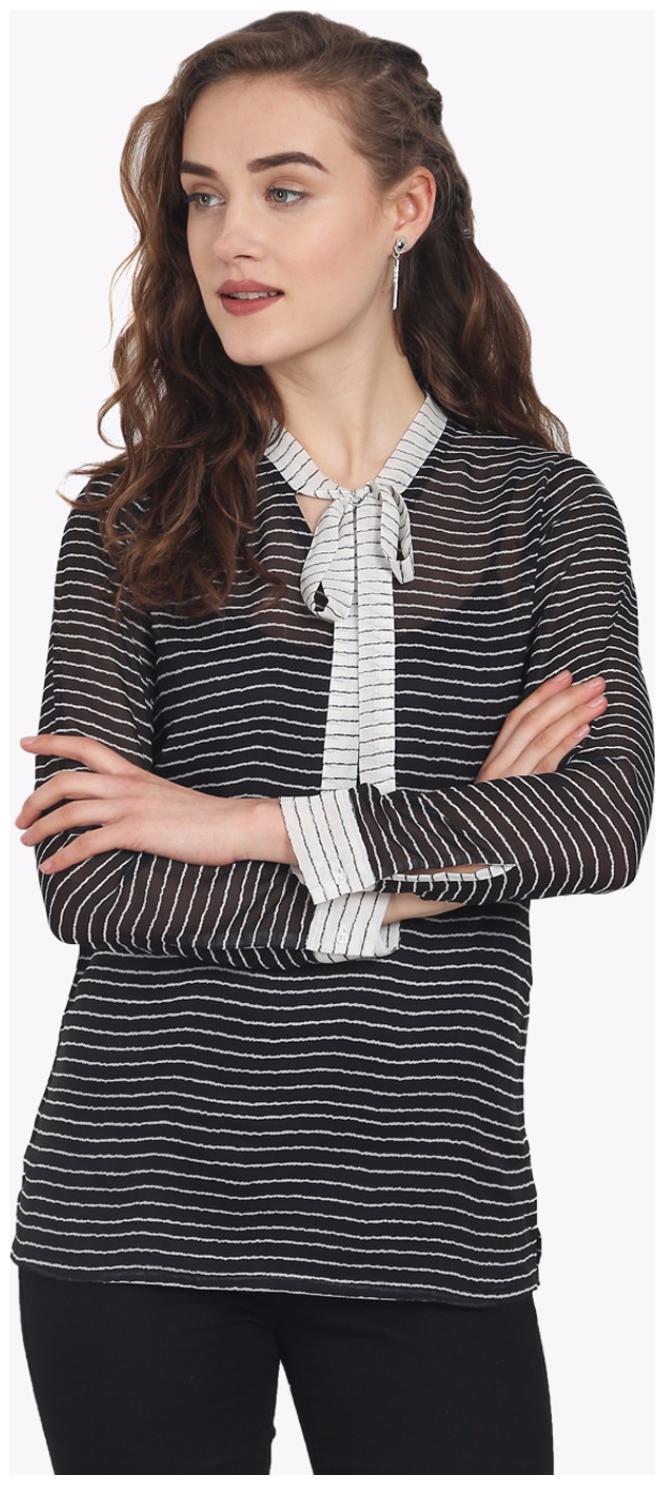 

Soie Women s Black Polyester Top