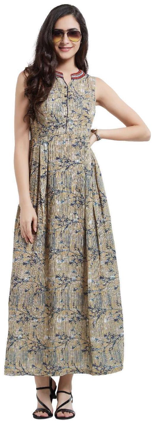 

Soie Multi Solid A-line dress