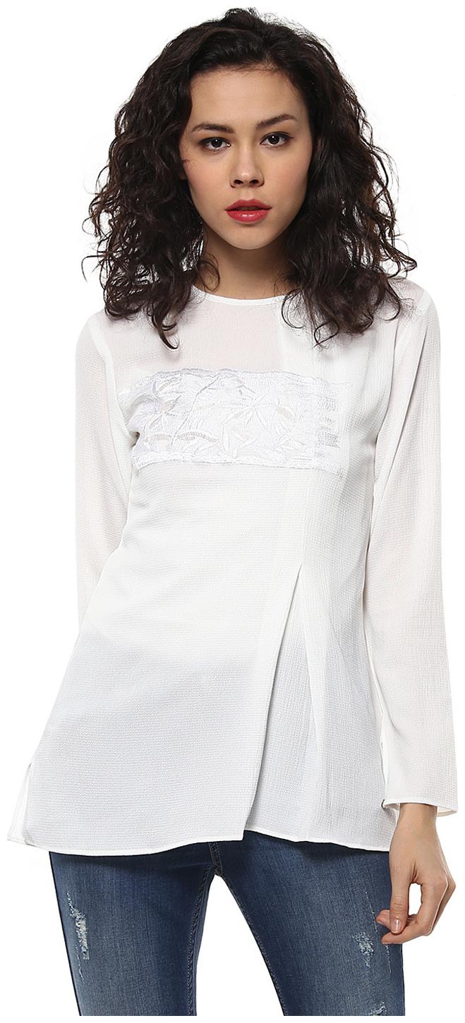 

Soie Women s Full Sleeeve Embroidered Top