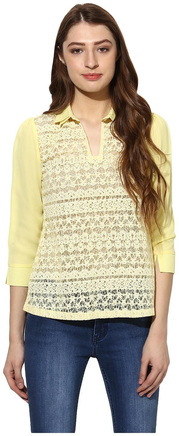 

Soie Women s Lace Semi-Formal Top