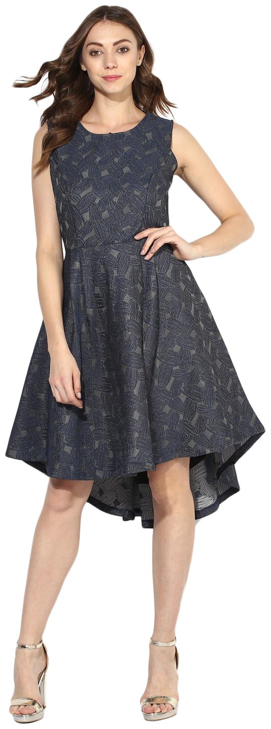 

Soie Women s Jacqard High Low Dress
