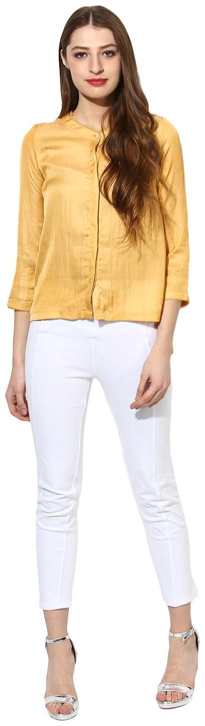 

Soie Women s Solid High NeckTop
