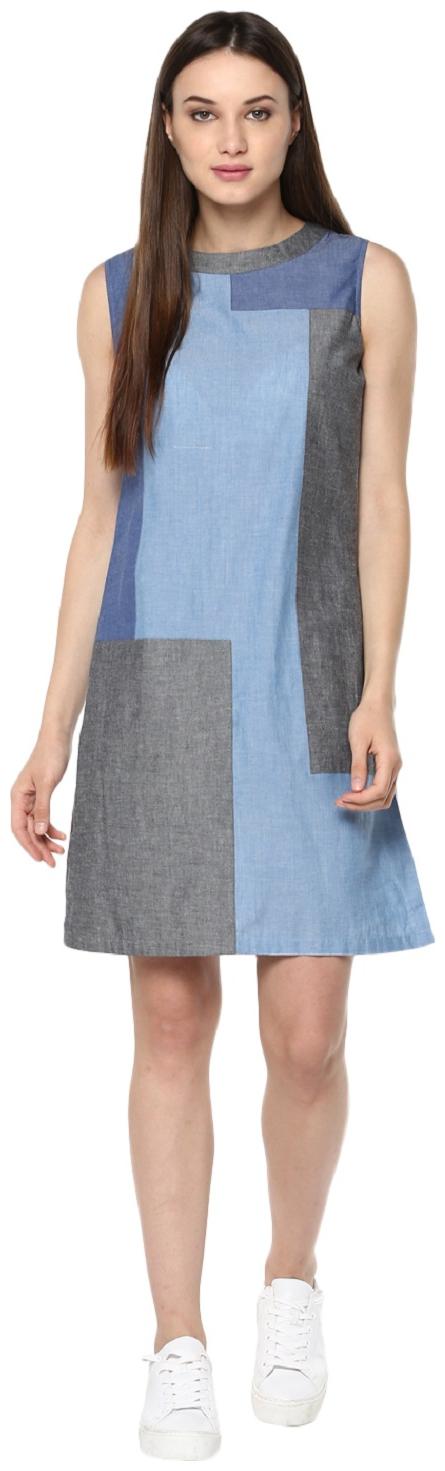 

Soie Women s Blue causal Dress