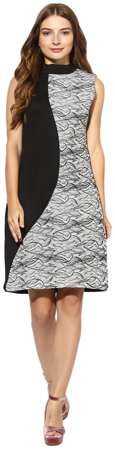 

Soie Women s Asymmetric Cut Dress (with separate sleeves provided)