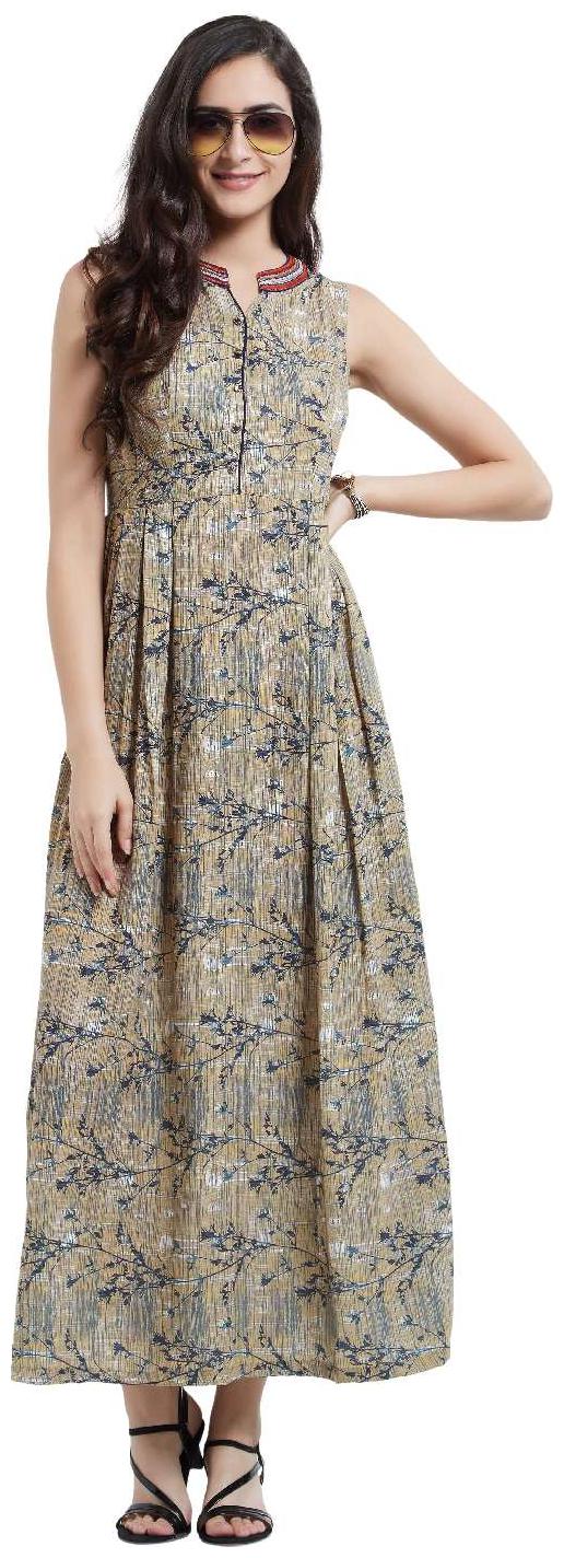 

Soie Multi Striped A-line dress