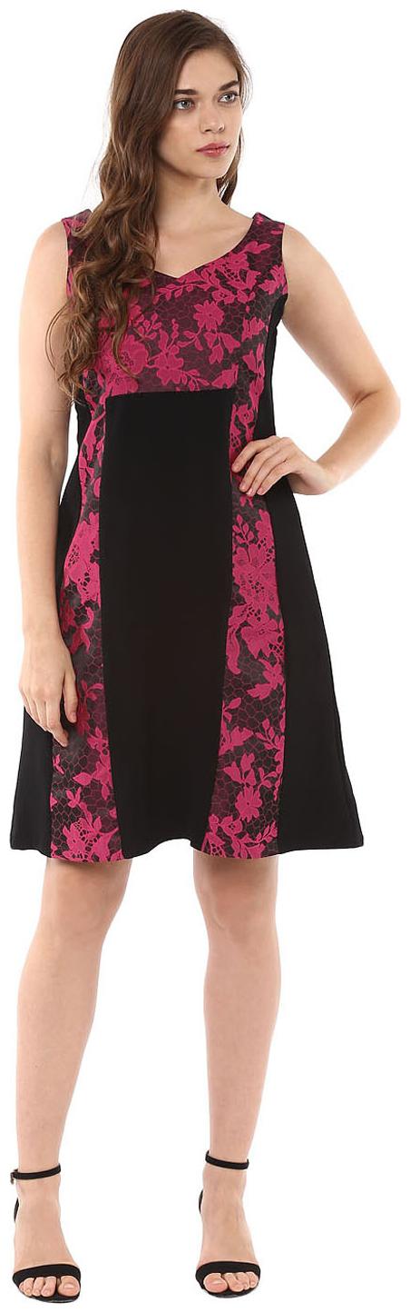 

Soie Pink Dyed A-line dress