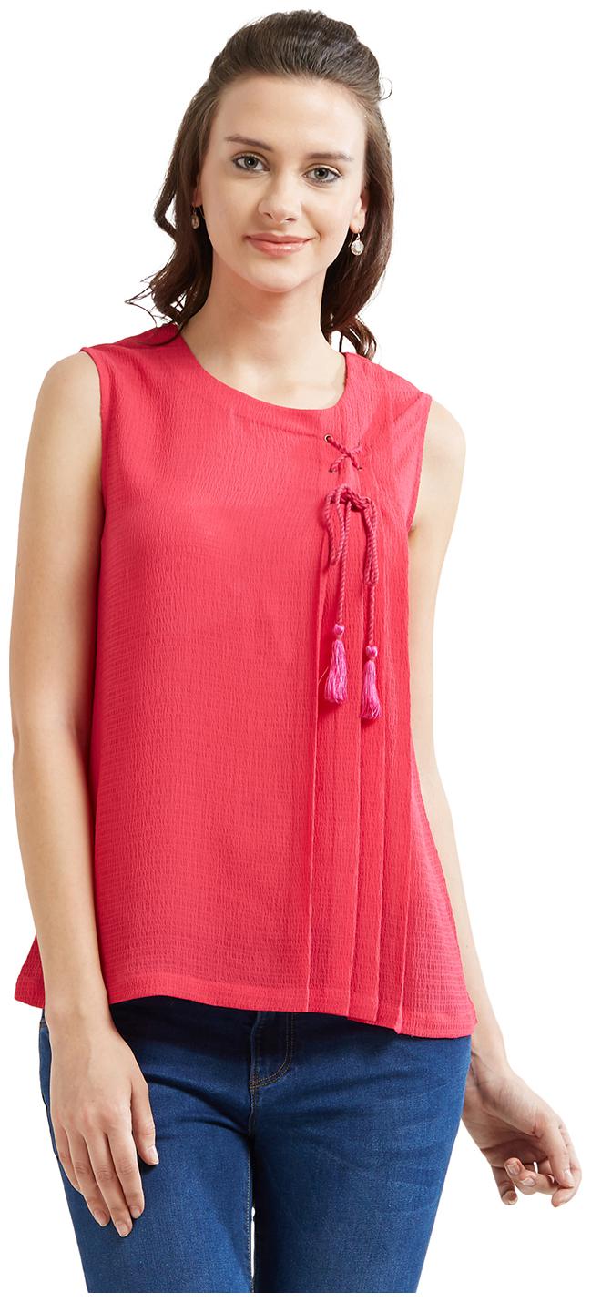 

Soie Women s Printed Round NeckTop
