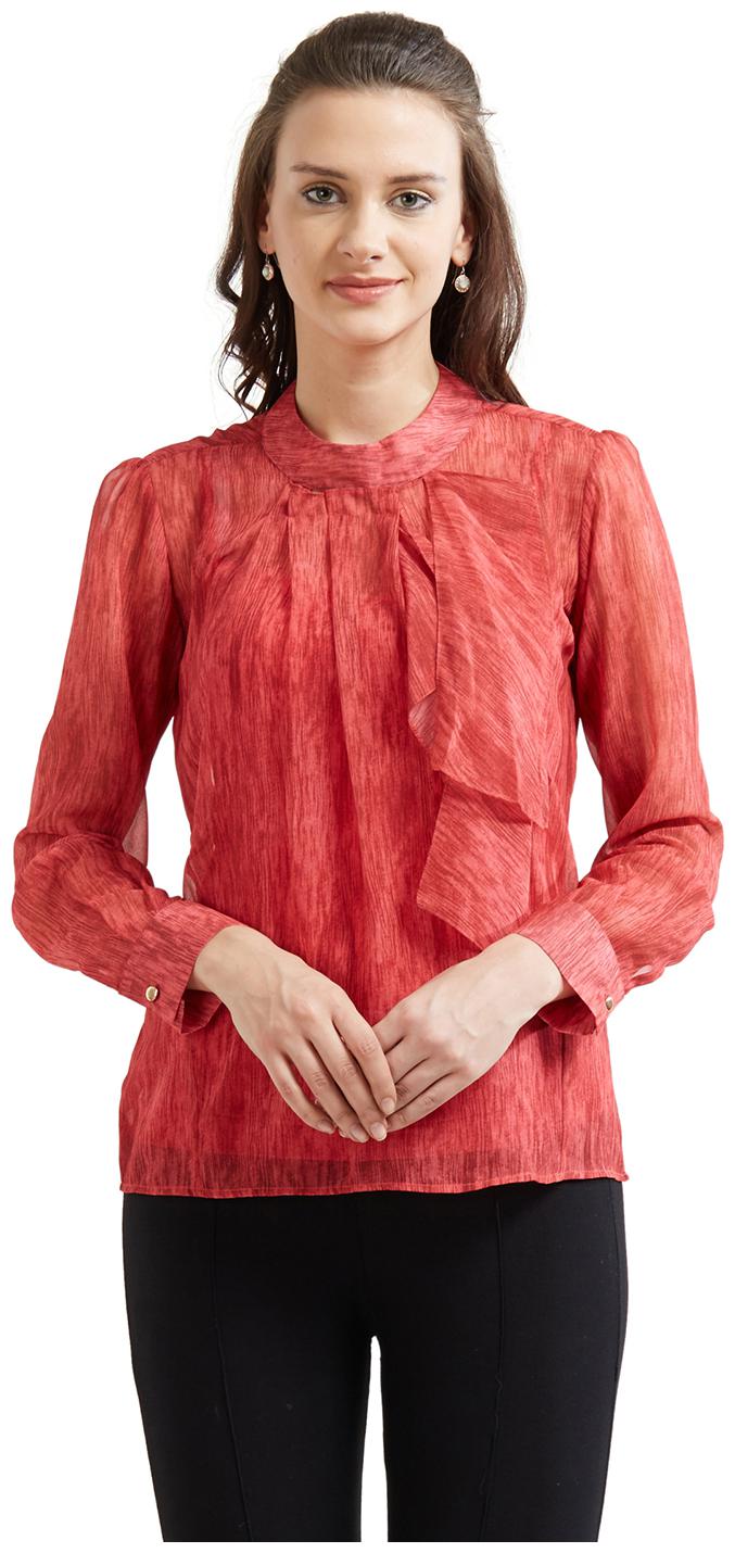 

Soie Women Printed Regular top - Red
