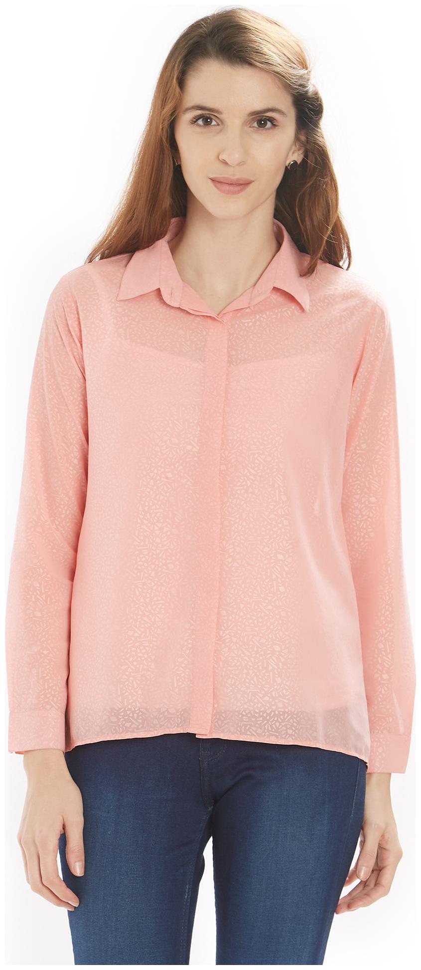 

Soie Women Self design Shirt style - Pink