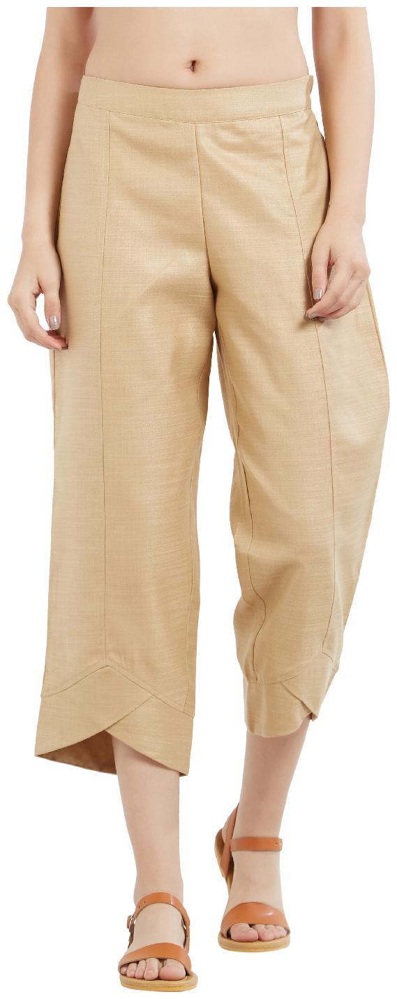 

Soie Women Beige Flared fit Regular pants