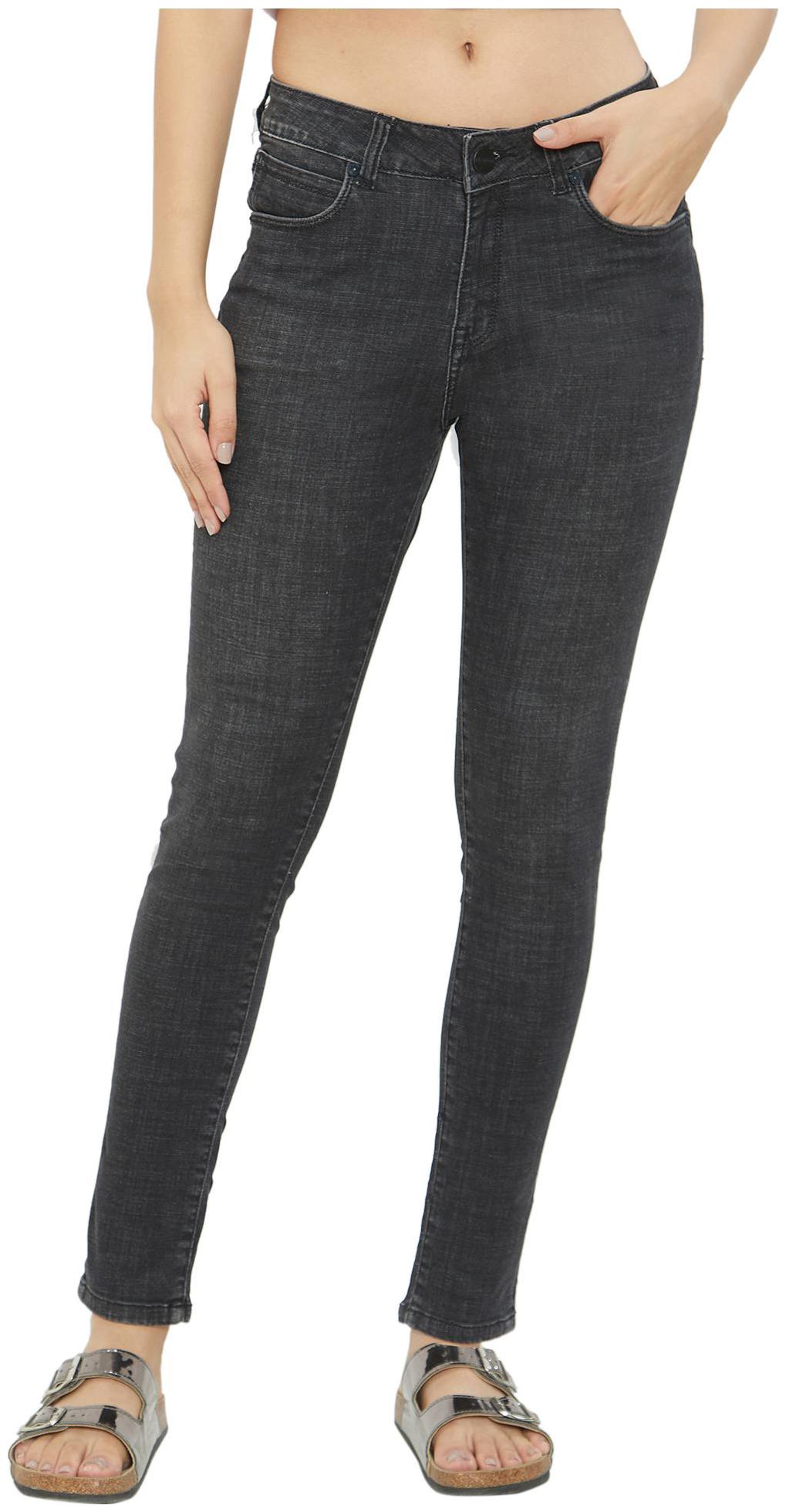 

Soie Women Black Slim fit Jeans
