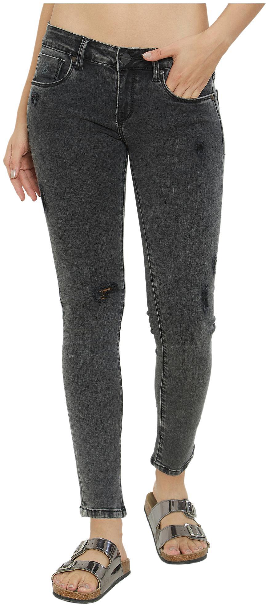 

Soie Women Black Slim fit Jeans