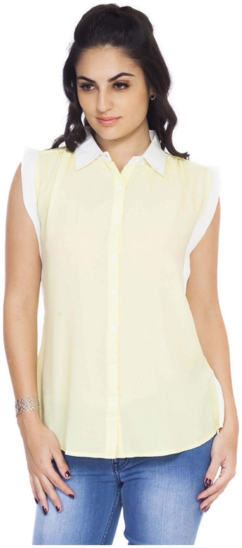 

Soie Yellow Polyester Tunic