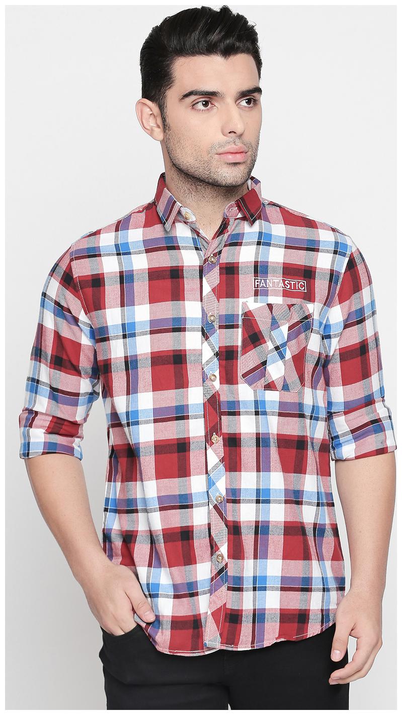 

SOLEMIO Men Multi Checked Regular Fit Casual Shirt
