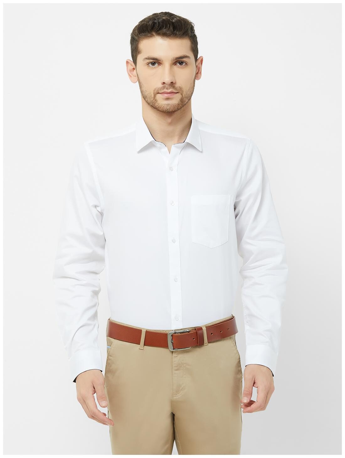 

Solemio Men Regular fit Formal Shirt - White