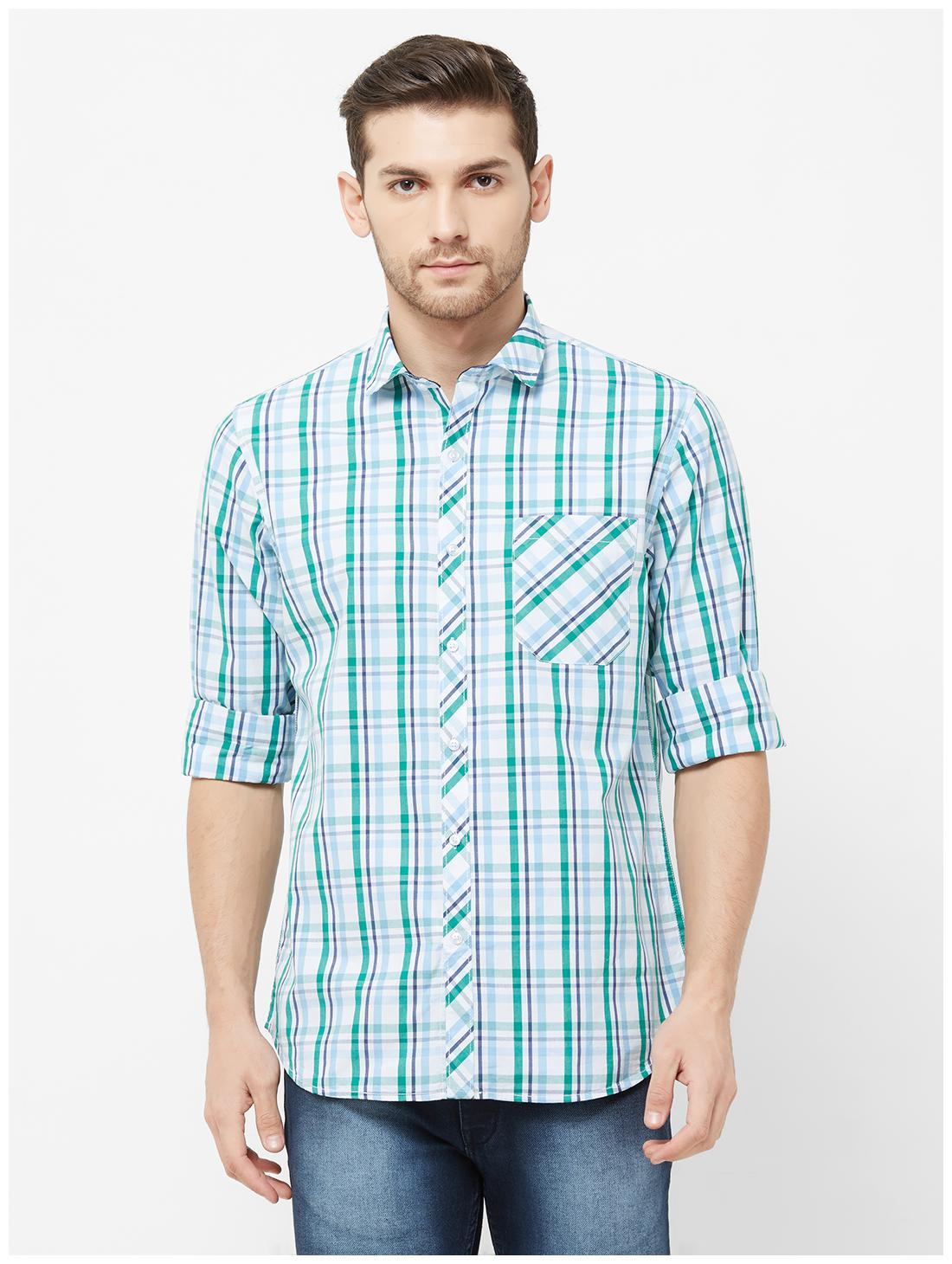 

Solemio Men Cotton Checked Multi Casual Shirt