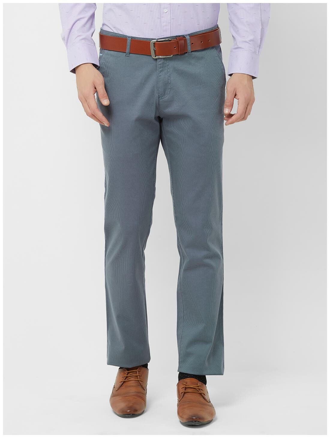 

Solemio Men Blue Solid Regular fit Chinos