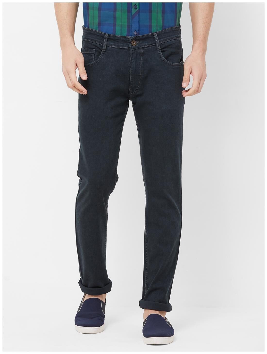 

Solemio Men Grey Slim Fit Jeans