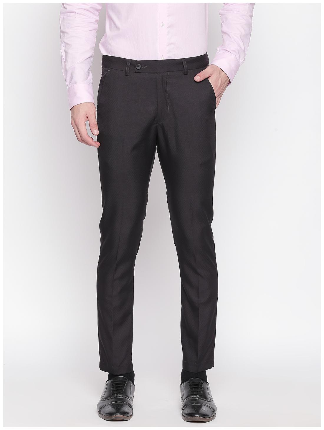 

Solemio Men Solid Slim Fit Formal Trouser - Grey