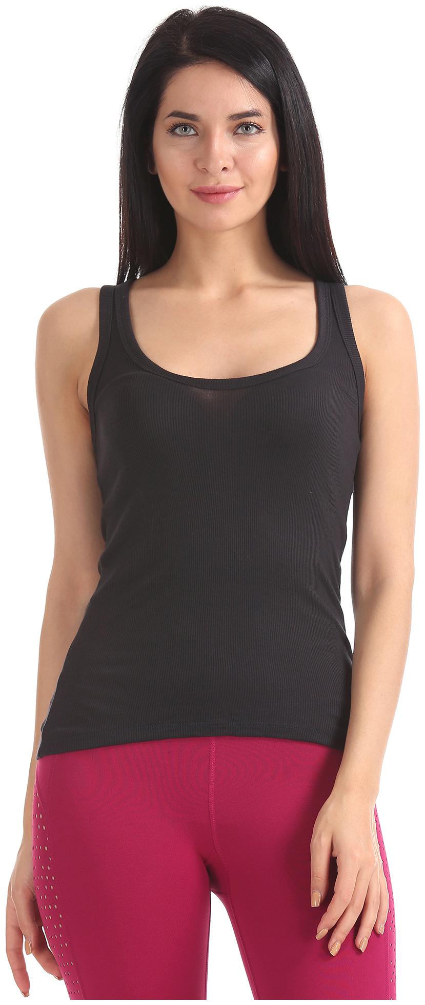 

Aeropostale Women Solid Regular top - Black